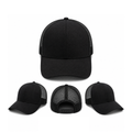 Black Trucker Mesh Cap